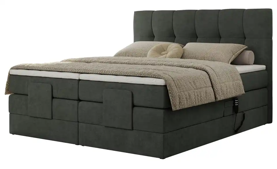 Motor Boxspringbett Vittoria mit Bettkasten, Perspektive