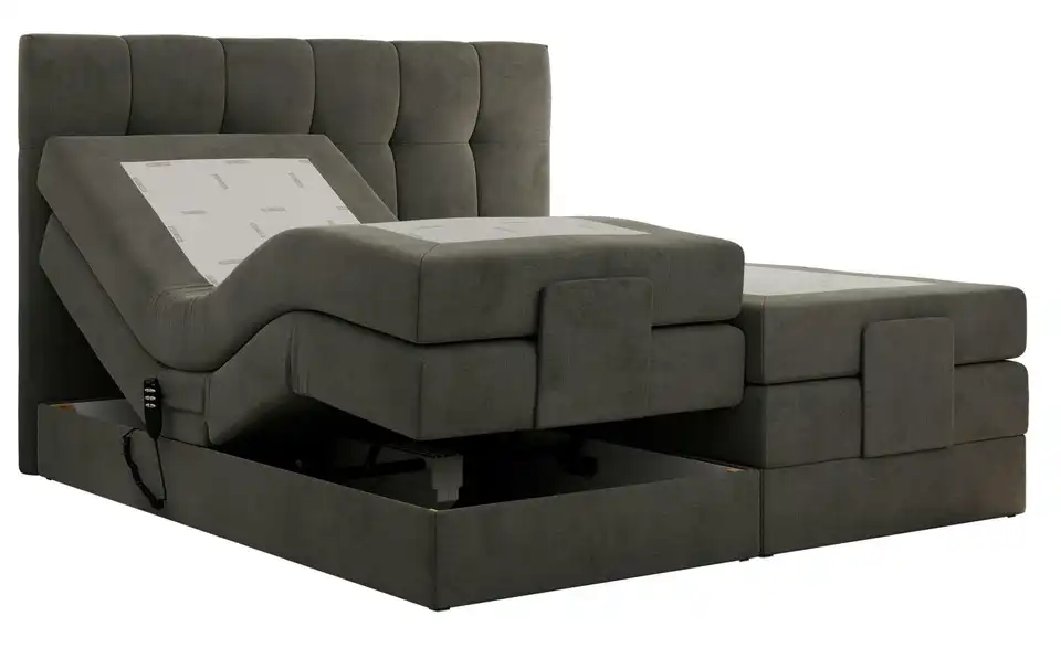 Motor Boxspringbett Vittoria mit Bettkasten, Detailansicht