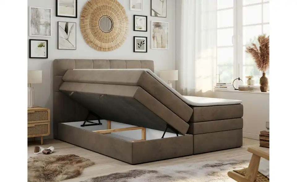 Boxspringbett Luka King mit Bettkasten, Funktionsansicht