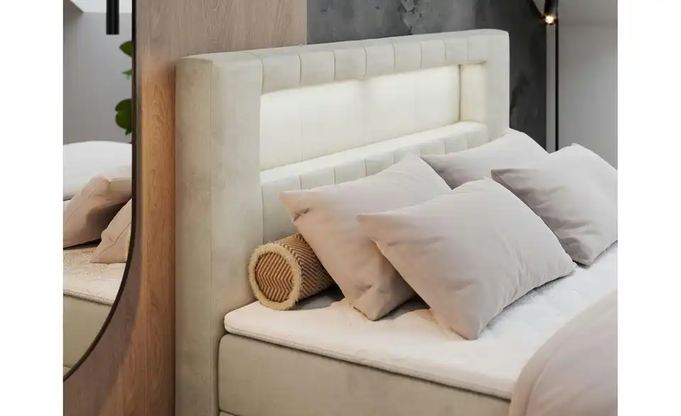 Boxbett Gold 5 mit Bettkasten, in Wohnsituation