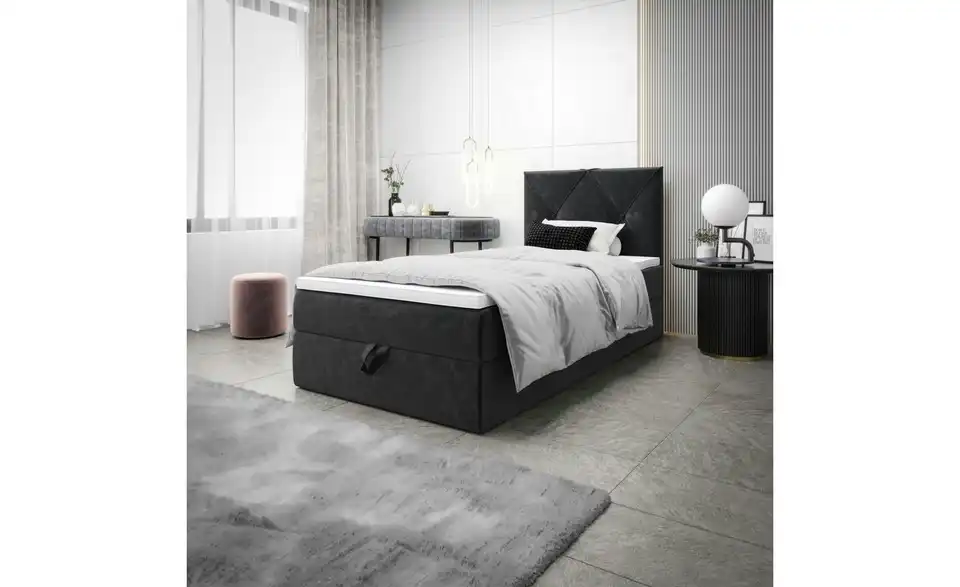 Boxbett Altea mit Stauraum, in Wohnsituation