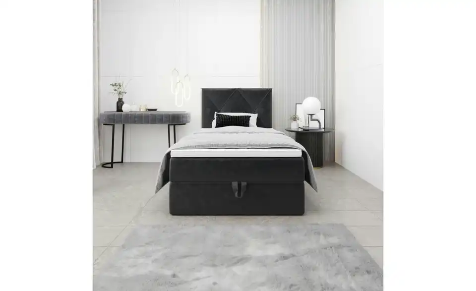 Boxbett Altea mit Stauraum, in Wohnsituation