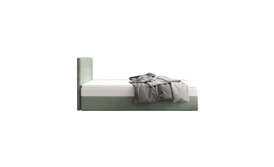 Boxbett Duo 2 mit Stauraum, Matratze H3 und Topper, Profilansicht