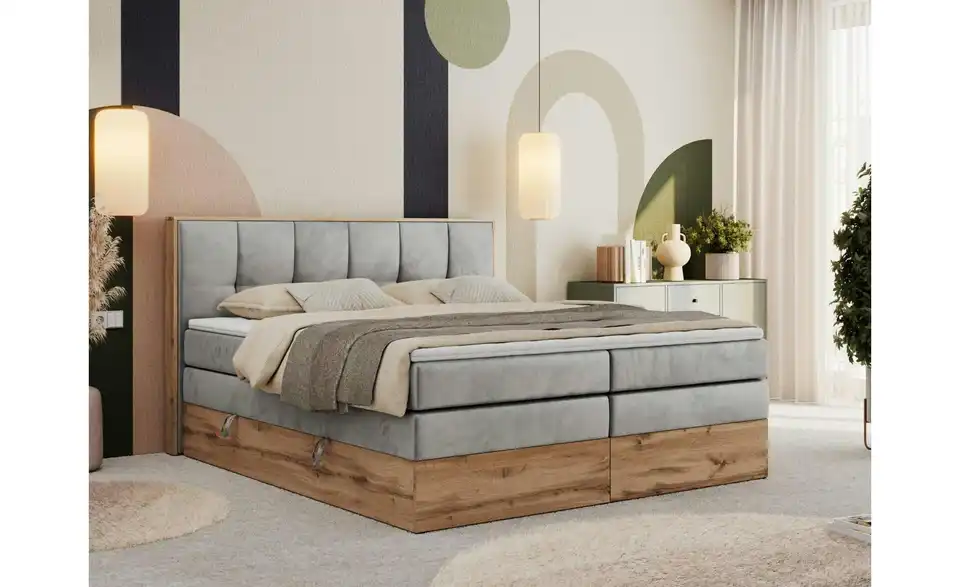 Boxspringbett Albero 1 King mit Bettkasten, in Wohnsituation