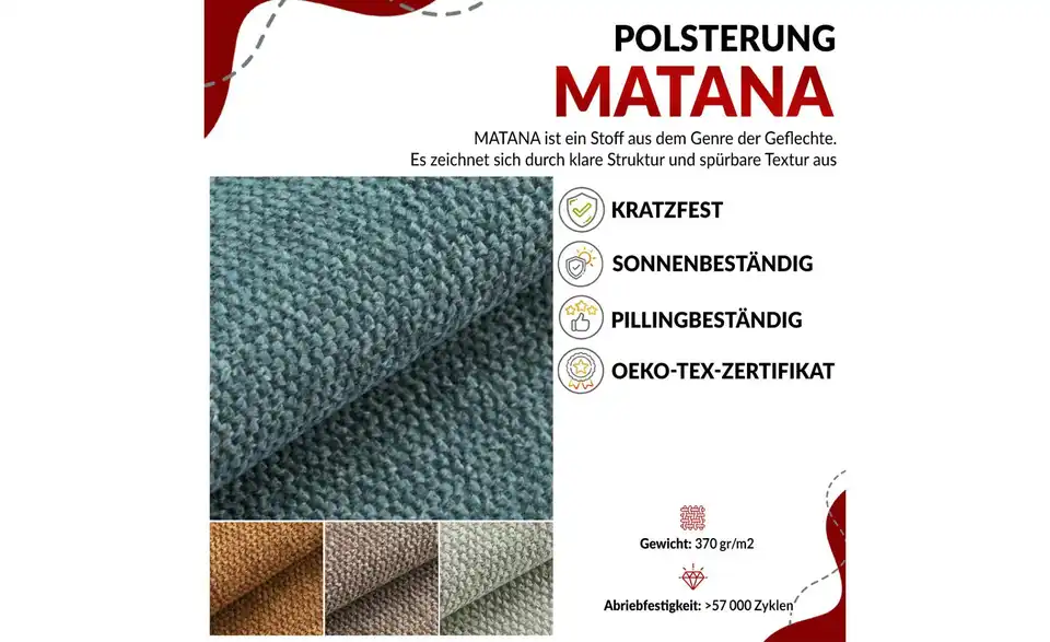 Boxspringbett Amore King mit Bettkasten, Bild mit Text