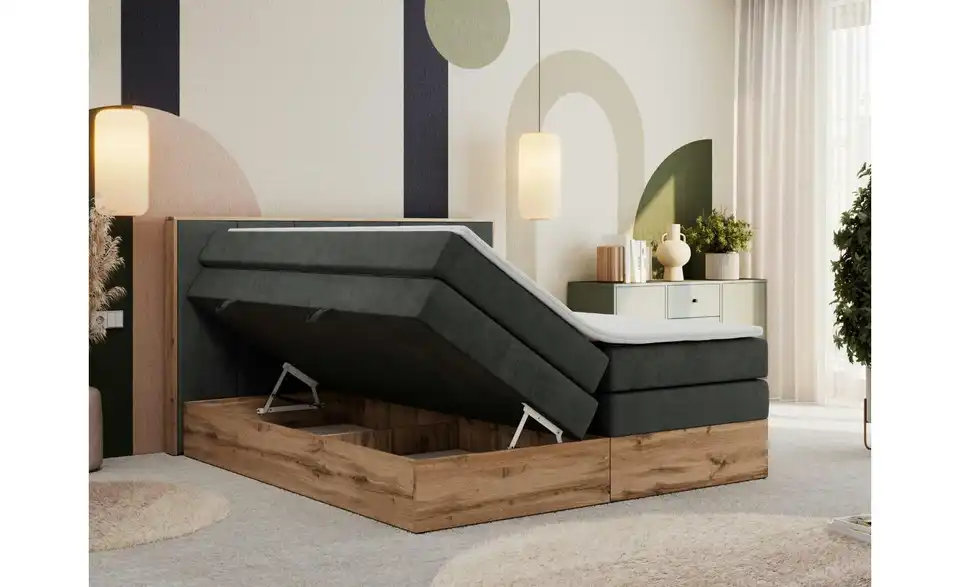 Boxspringbett Albero 1 King mit Bettkasten, Funktionsansicht