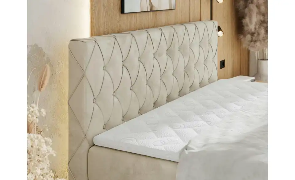 Boxspringbett Miren King Duo mit Bettkasten, in Wohnsituation