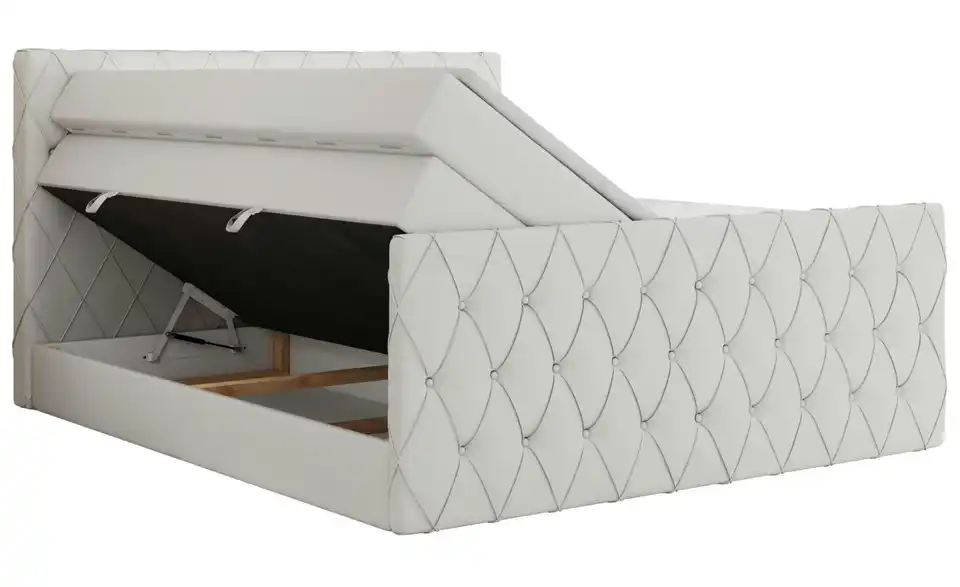 Boxspringbett Miren King Duo mit Bettkasten, Detailansicht