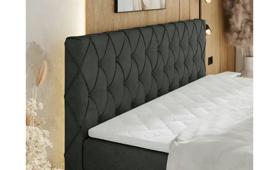 Boxspringbett Miren King Duo mit Bettkasten, in Wohnsituation