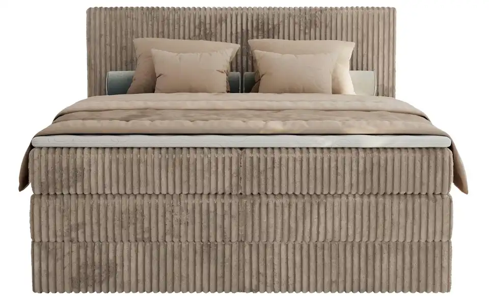 Boxspringbett Tiliano King mit Bettkasten, Frontansicht