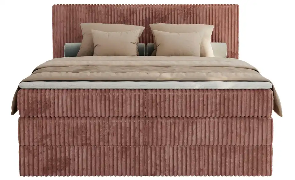 Boxspringbett Tiliano King mit Bettkasten, Frontansicht