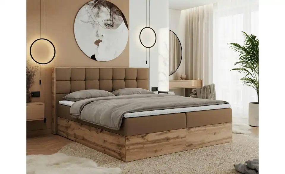 Boxbett Albero 1 mit Bettkasten, in Wohnsituation