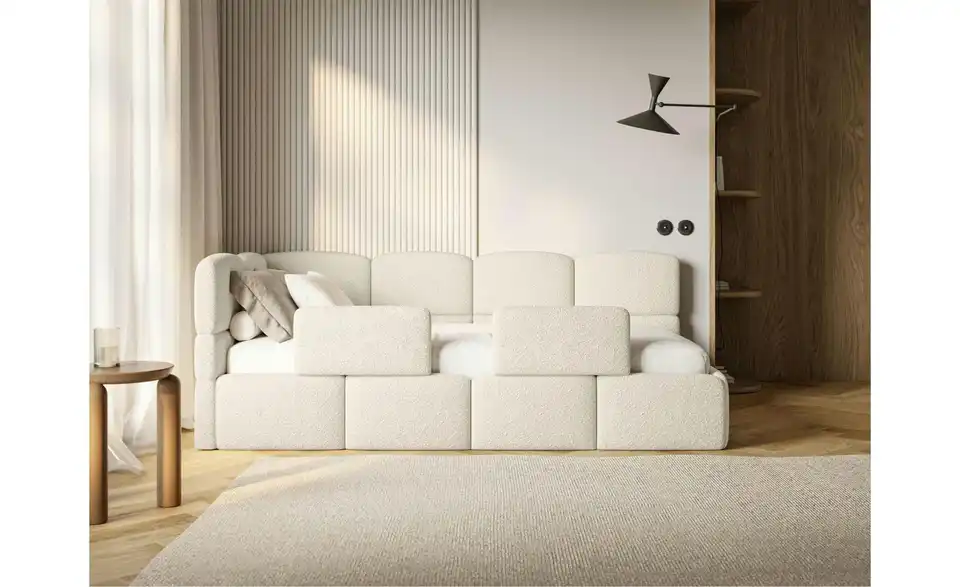 Selsey Polsterliege Cloudy mit Rausfallschutz, in Wohnsituation