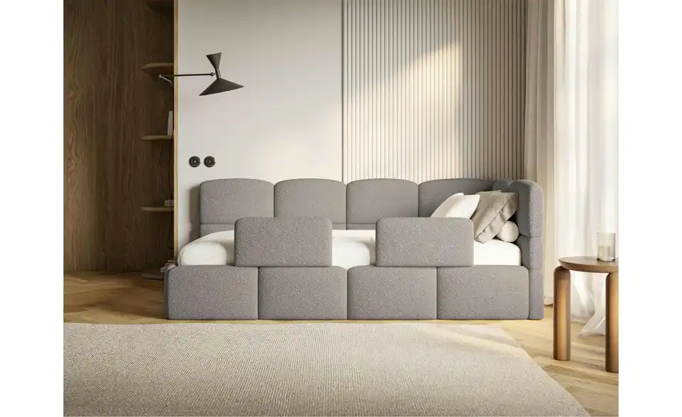 Selsey Polsterliege Cloudy mit Matratze und Rausfallschutz, in Wohnsituation