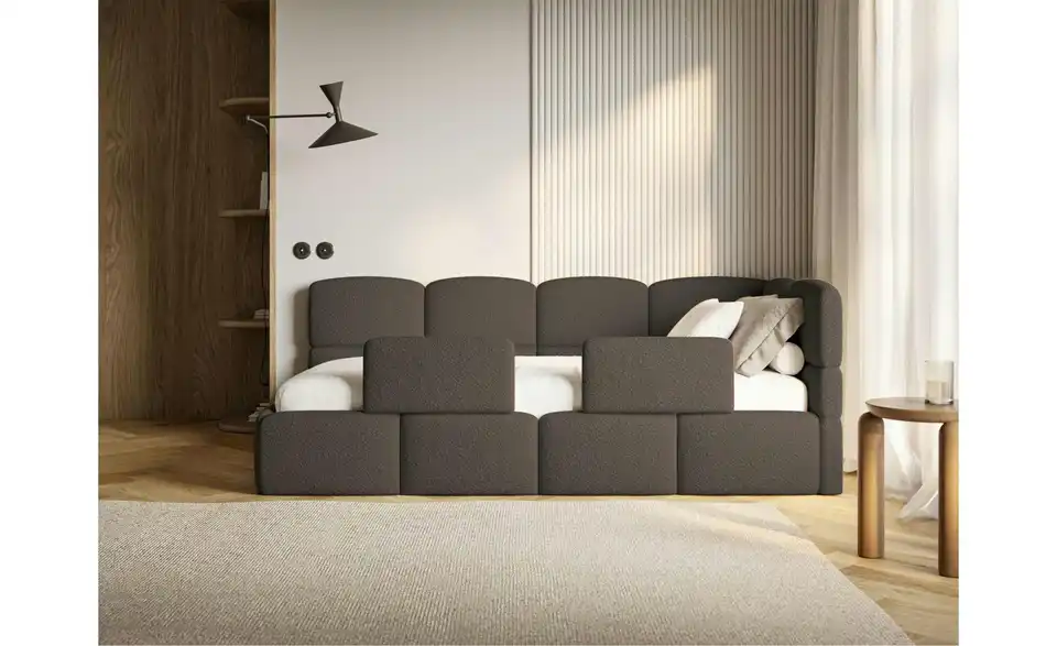 Selsey Polsterliege Cloudy mit Matratze und Rausfallschutz, in Wohnsituation