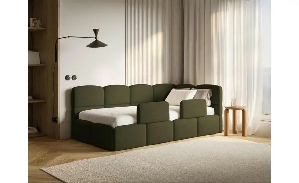 Selsey Polsterliege Cloudy mit Matratze und Rausfallschutz, in Wohnsituation