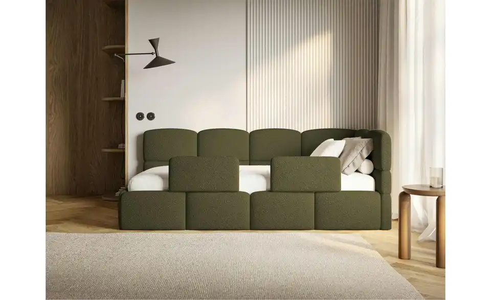 Selsey Polsterliege Cloudy mit Matratze und Rausfallschutz, in Wohnsituation