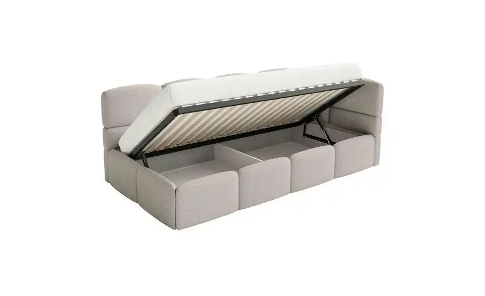 Selsey Polsterliege Cloudy mit Bettkasten, Funktionsansicht
