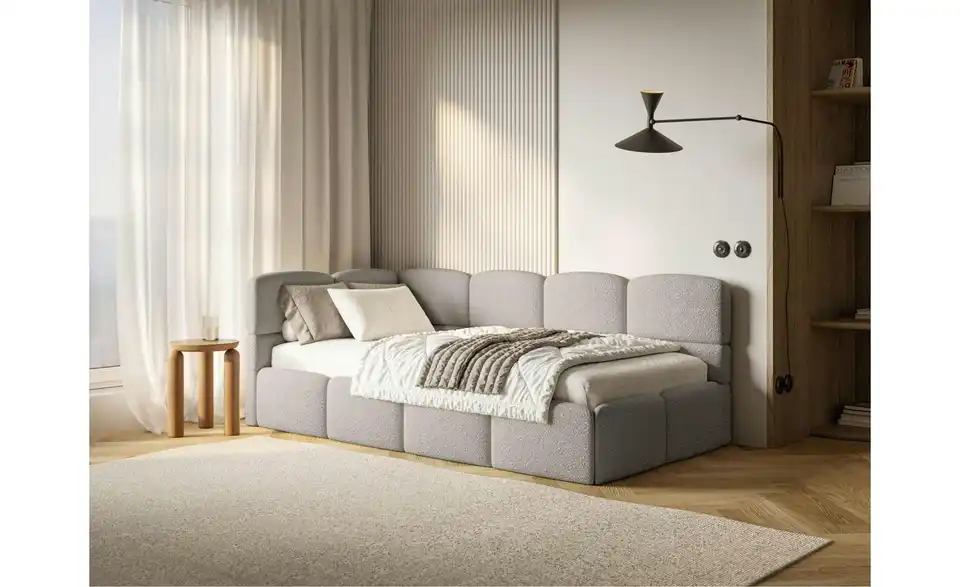 Selsey Polsterliege Cloudy mit Matratze und Bettkasten, in Wohnsituation