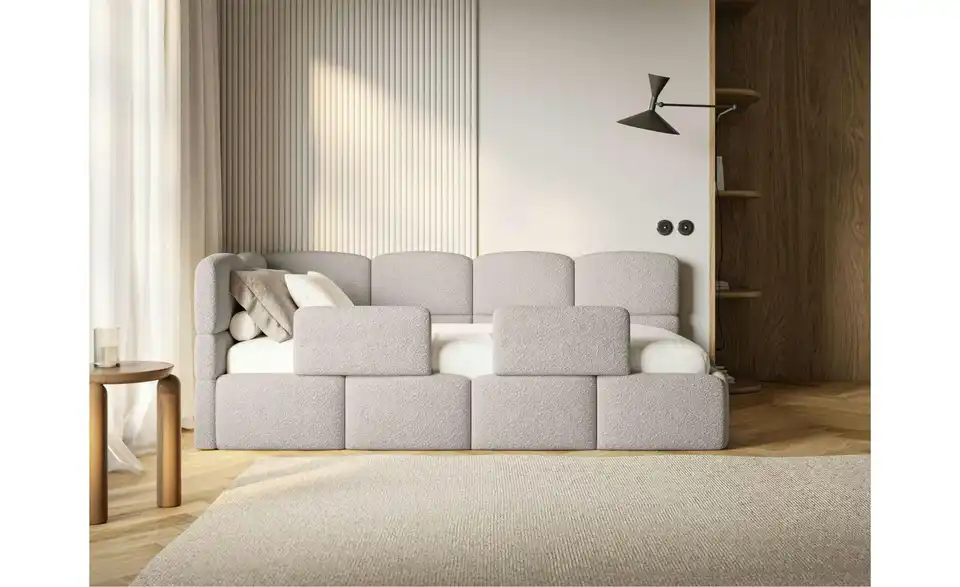 Selsey Polsterliege Cloudy mit Rausfallschutz, in Wohnsituation