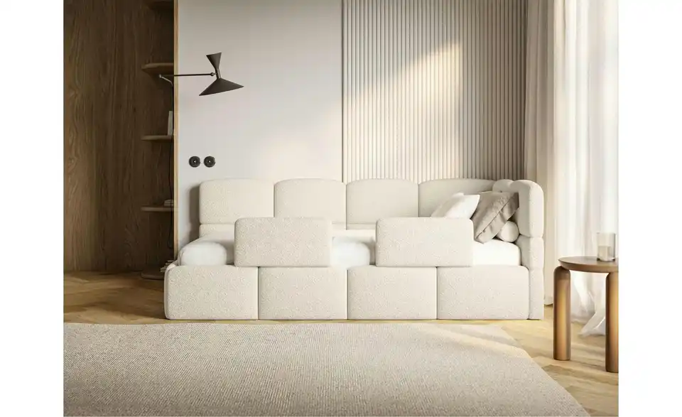 Selsey Polsterliege Cloudy mit Matratze und Rausfallschutz, in Wohnsituation