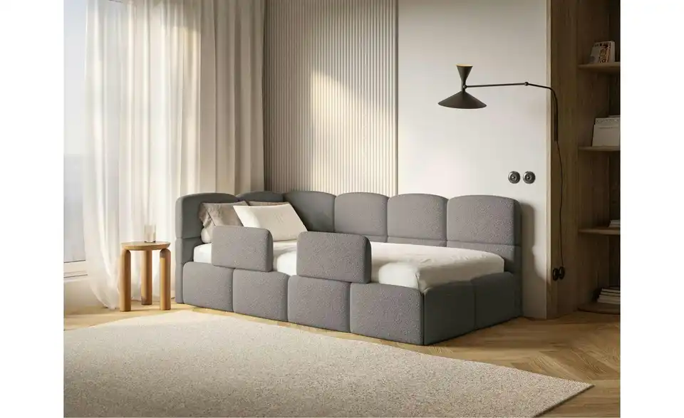 Selsey Polsterliege Cloudy mit Matratze und Rausfallschutz, in Wohnsituation