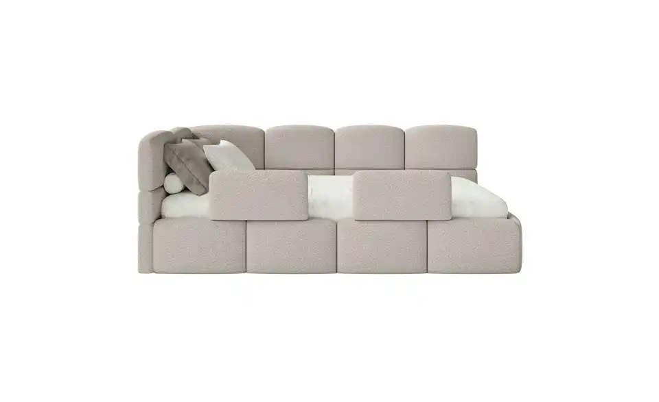 Selsey Polsterliege Cloudy mit Matratze und Rausfallschutz, Frontansicht