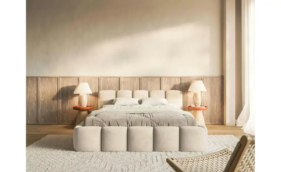 Selsey Polsterbett BK 160x200 H.beige, in Wohnsituation