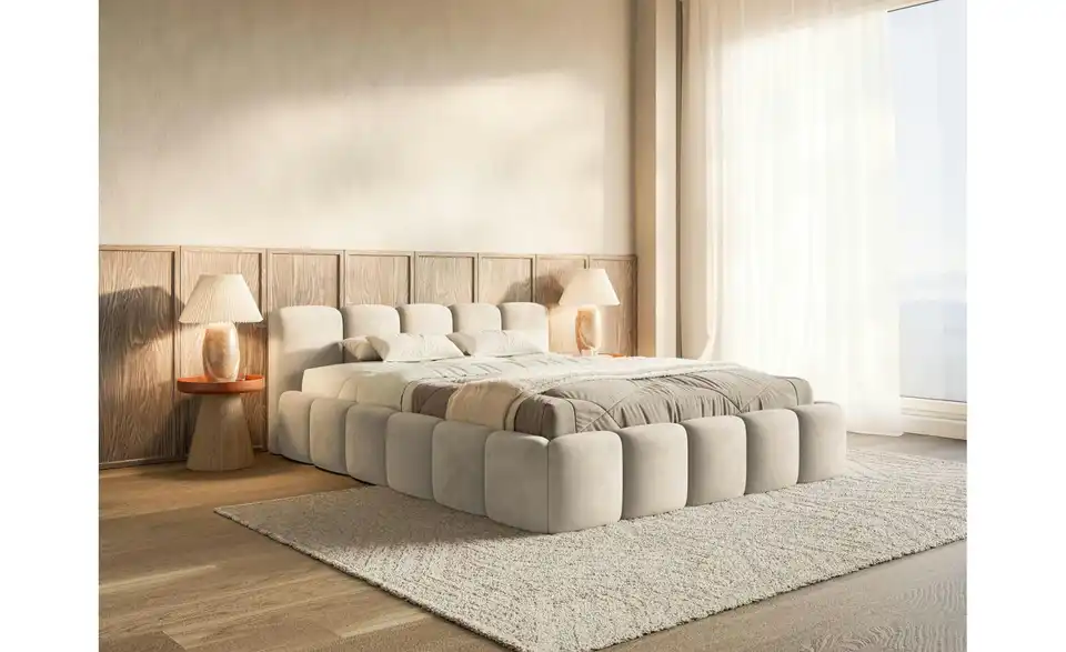 Selsey Polsterbett BK 160x200 H.beige, in Wohnsituation