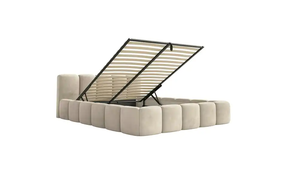 Selsey Polsterbett BK 160x200 H.beige, Funktionsansicht