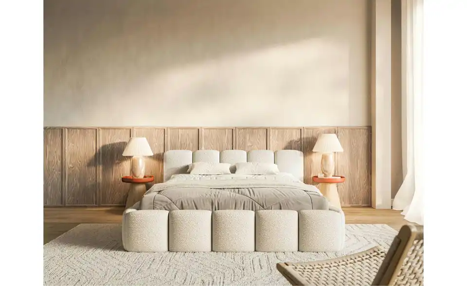 Selsey Polsterbett Cloudy Low in Bouclé, in Wohnsituation