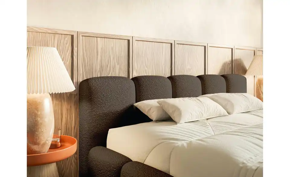 Selsey Polsterbett BK 140x200 Braun, in Wohnsituation