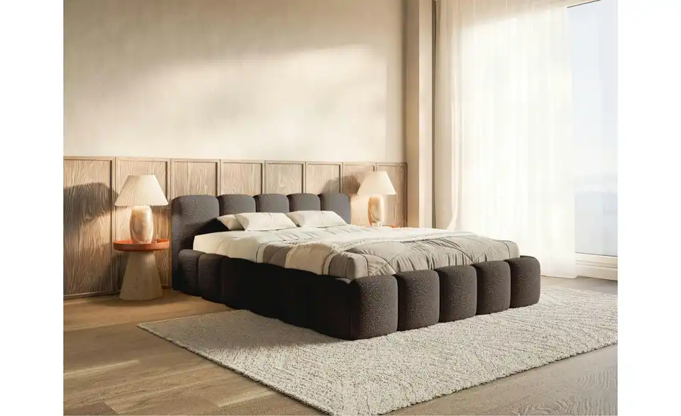 Selsey Polsterbett BK 140x200 Braun, in Wohnsituation