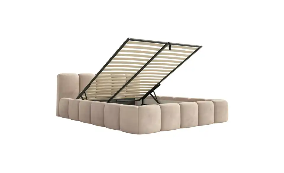 Selsey Polsterbett Cloudy Low mit Bettkasten, Funktionsansicht