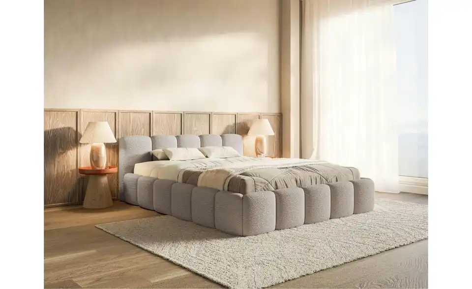Selsey Polsterbett Cloudy Low in Bouclé, in Wohnsituation