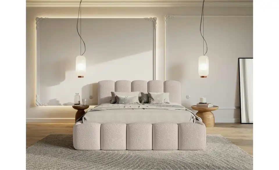 Selsey Polsterbett Cloudy II mit Bettkasten, in Wohnsituation