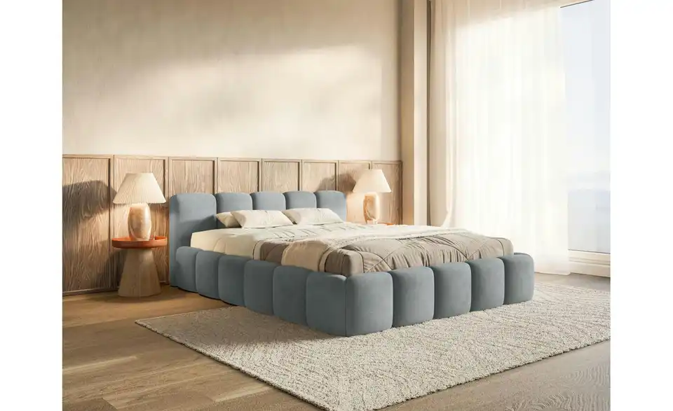 Selsey Polsterbett BK 160x200 Grau, in Wohnsituation