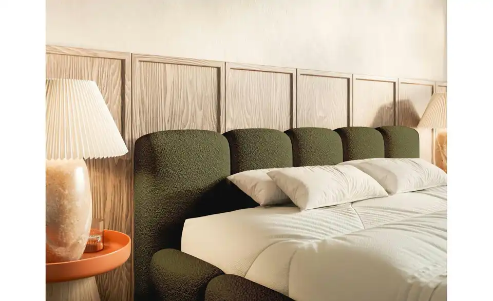 Selsey Polsterbett BK 160x200 Grün, in Wohnsituation