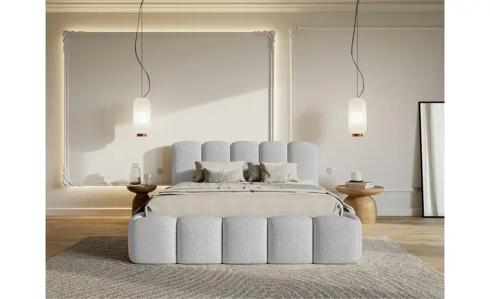 Selsey Polsterbett Cloudy II mit Bettkasten, in Wohnsituation