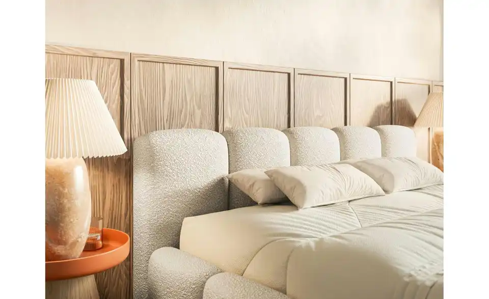 Selsey Polsterbett Cloudy Low in Bouclé, in Wohnsituation