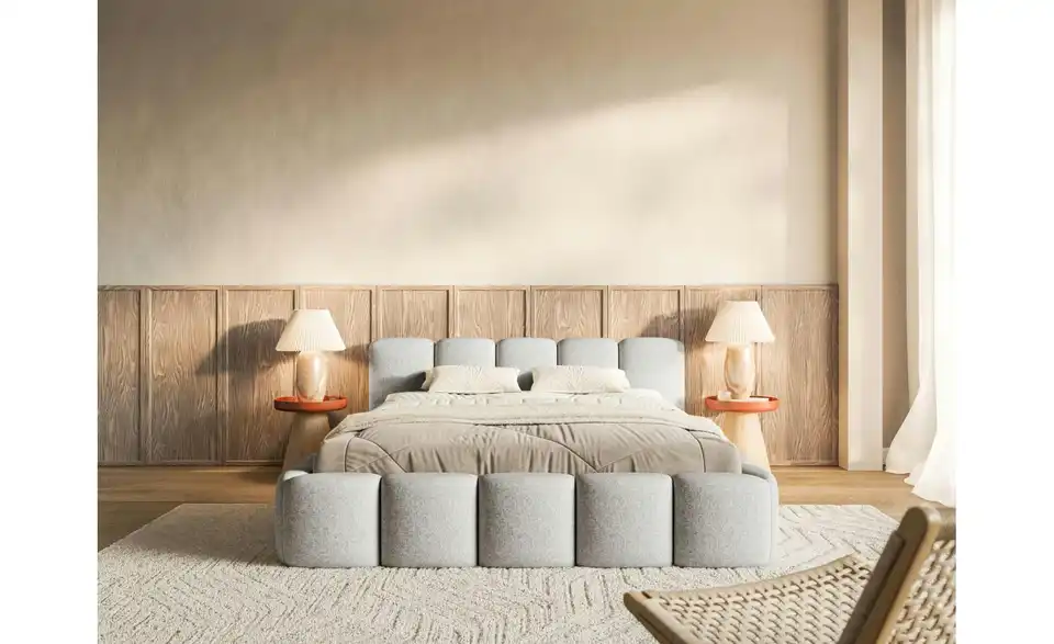 Selsey Polsterbett Cloudy Low mit Bettkasten, in Wohnsituation