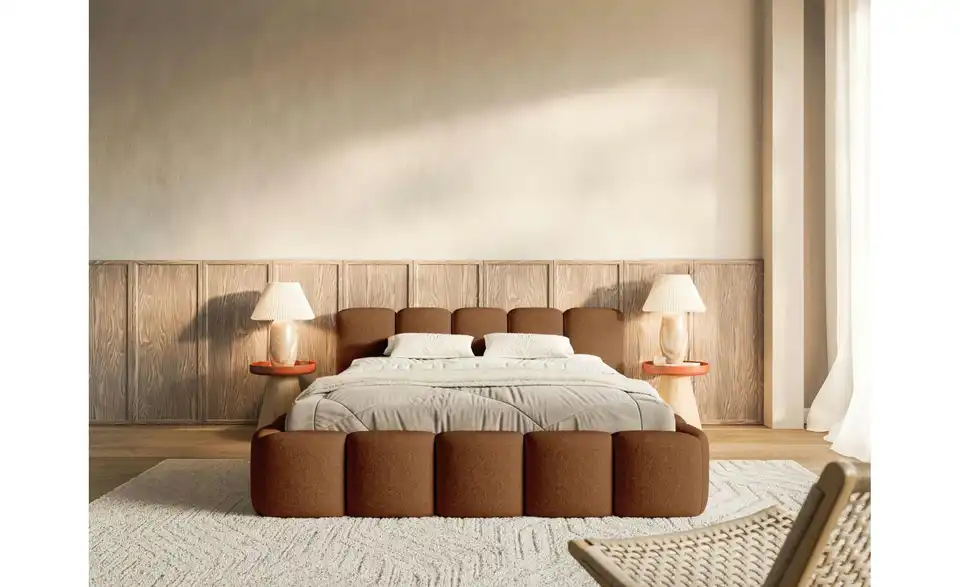 Selsey Polsterbett Cloudy Low mit Bettkasten, in Wohnsituation