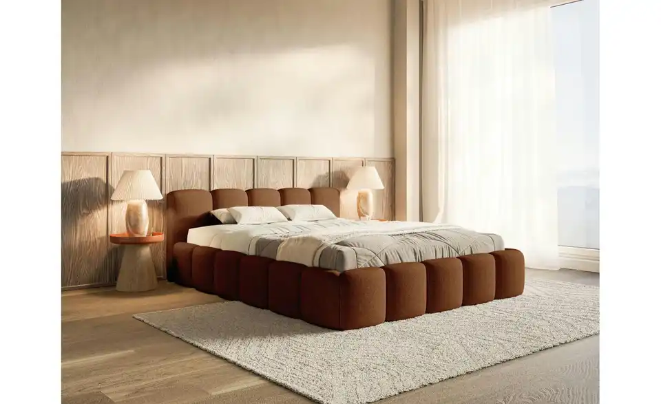 Selsey Polsterbett Cloudy Low mit Bettkasten, in Wohnsituation