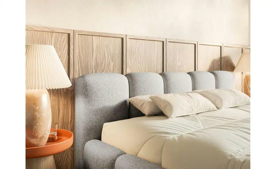 Selsey Polsterbett Cloudy Low mit Bettkasten, in Wohnsituation