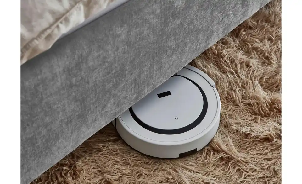 Polsterbett Piano in grau, in Wohnsituation