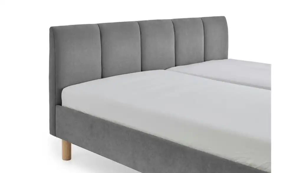 Polsterbett Joker in grau, Detailansicht