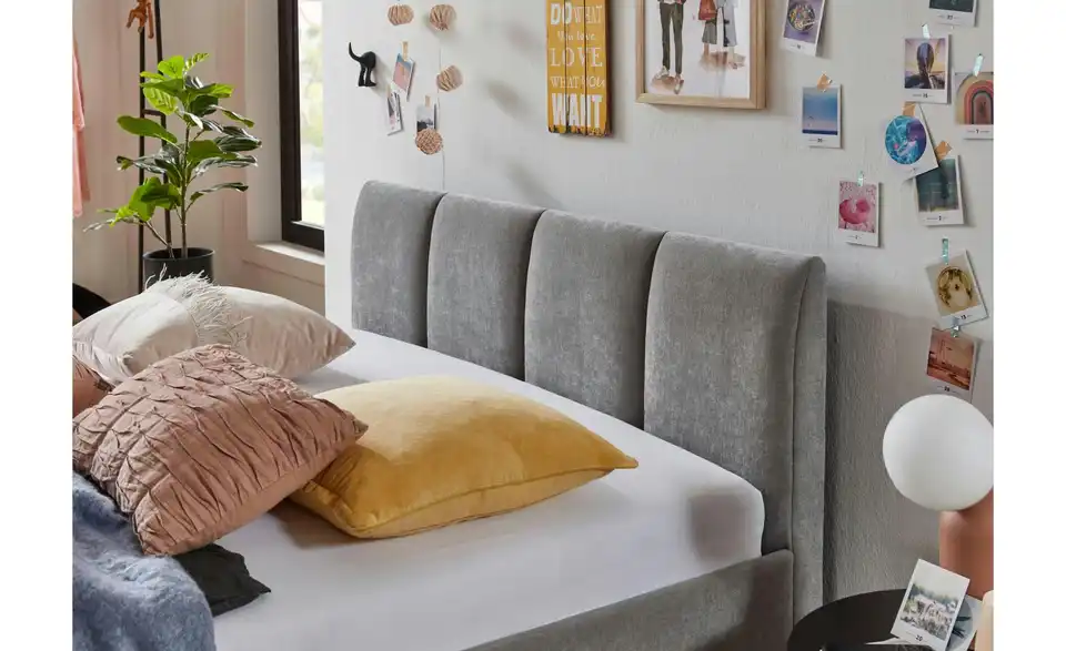 Polsterbett Joker in grau, in Wohnsituation