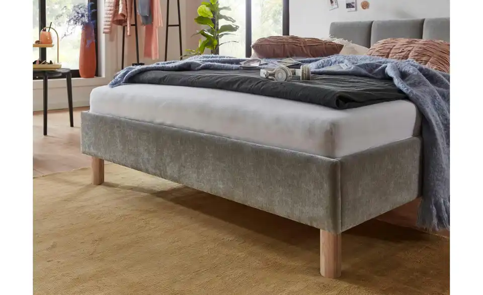 Polsterbett Joker in grau, in Wohnsituation