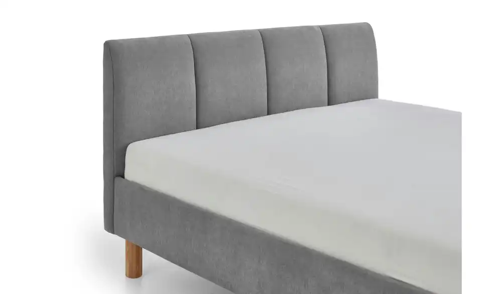 Polsterbett Joker in grau, Detailansicht