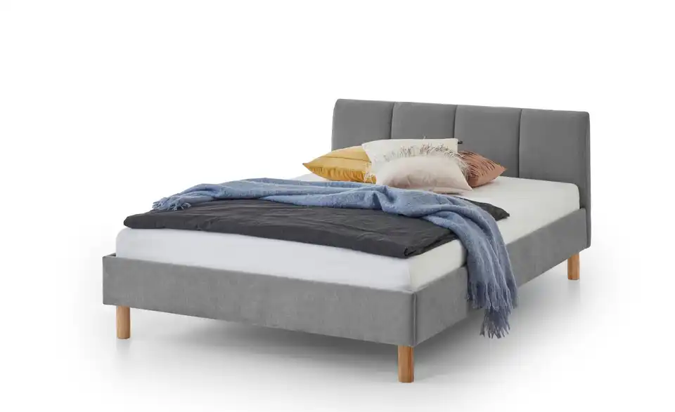 Polsterbett Joker in grau, Perspektive